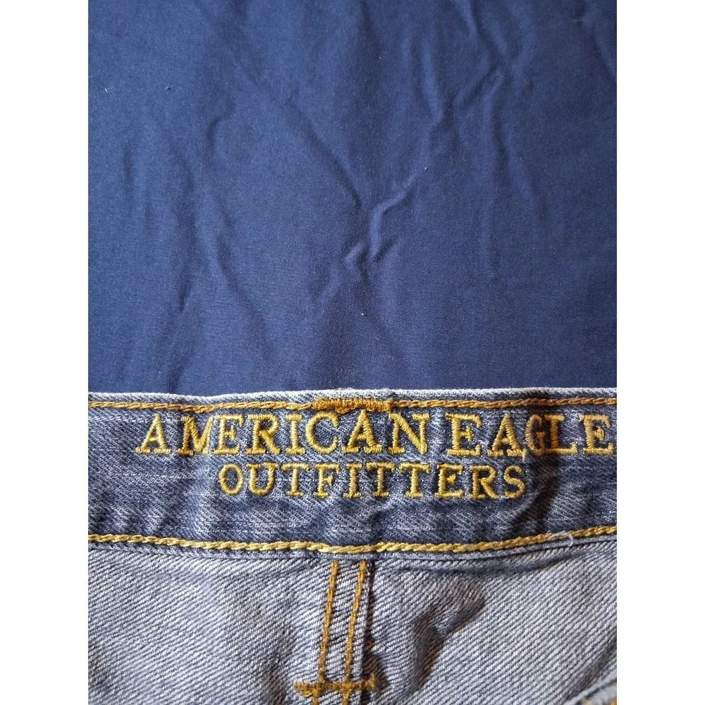 American‎ Eagle Jeans Mens 34 X 32 Blue Cotton Denim Original Boot Grunge
